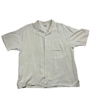 Fore Golfwear Short Sleeve Button Up Silk Shirt Mens Size XL Mikes Hard Lemonade